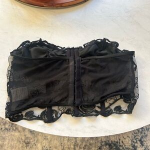 Black Lace Bandeau Corset
